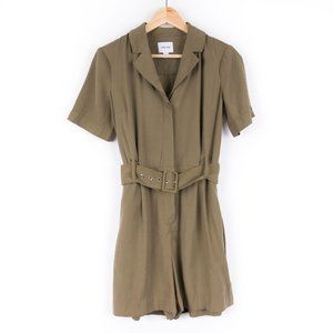 Nine West Green Jumpsuit/Romper With Belt